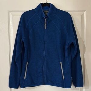 Eddie Bauer Blue Fleece Jacket with Full-Zip Front